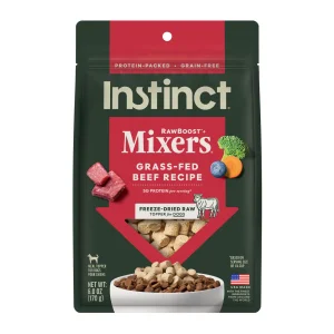 Instinct Raw Boost Mixers Beef Freeze-Dried Dog Food Topper, 6 oz. Bag
