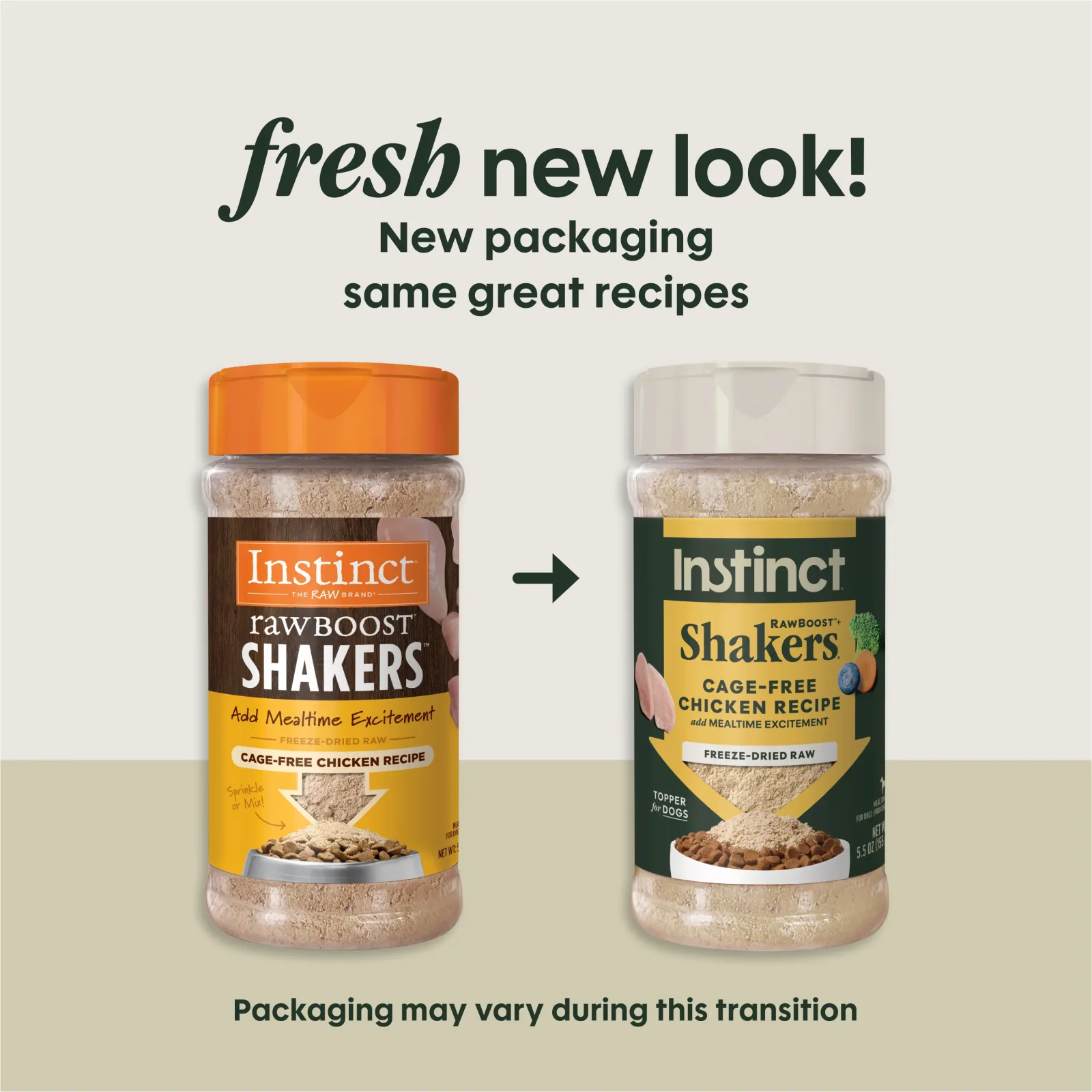 Instinct Raw Boost Shakers Chicken Freeze-Dried Dog Food Topper, 5.5 oz. Bottle - Image 2