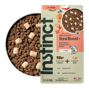 Instinct Raw Boost Whole Grain Salmon & Brown Rice Dry Dog Food, 3.5 lb. Bag