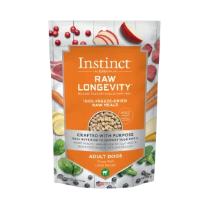 Instinct Raw Longevity Adult Freeze-Dried Lamb Bites Dog Food, 9.5 oz. Bag