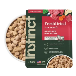 Instinct Raw Meals Freeze-Dried Beef Dog Food, 3 oz. Bag