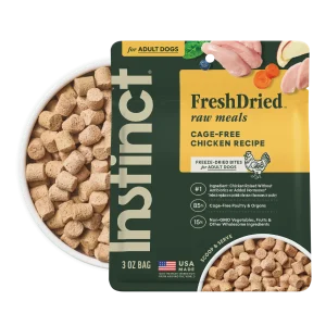 Instinct Raw Meals Freeze-Dried Chicken Dog Food, 3 oz. Bag