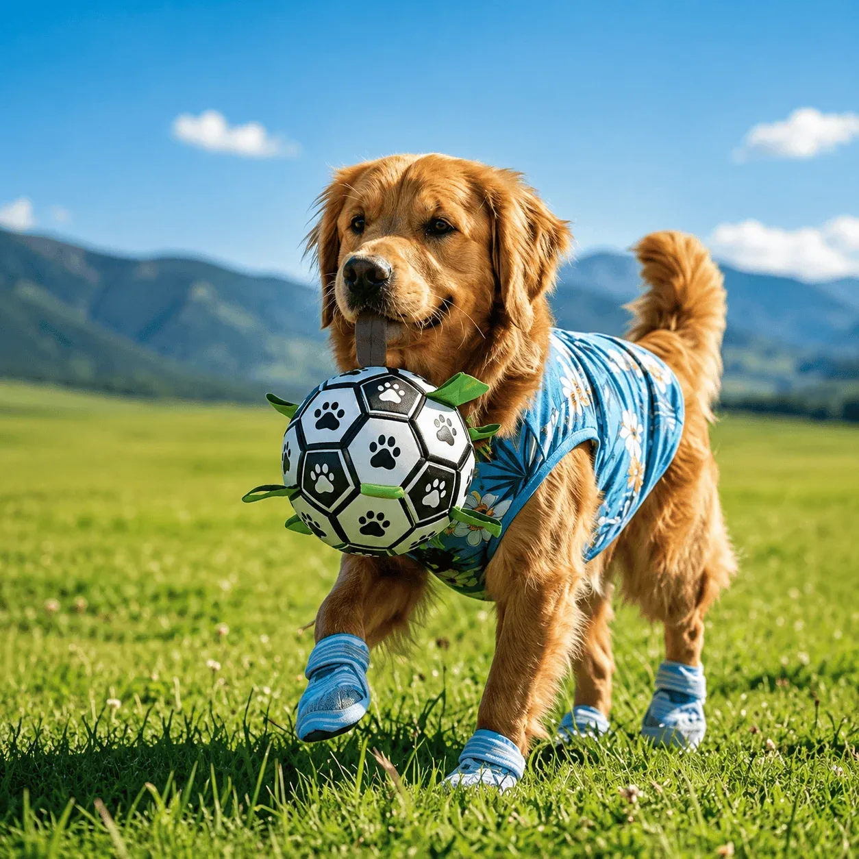 Interactive Dog Soccer Ball – Built for Active Outdoor Fun - Image 2