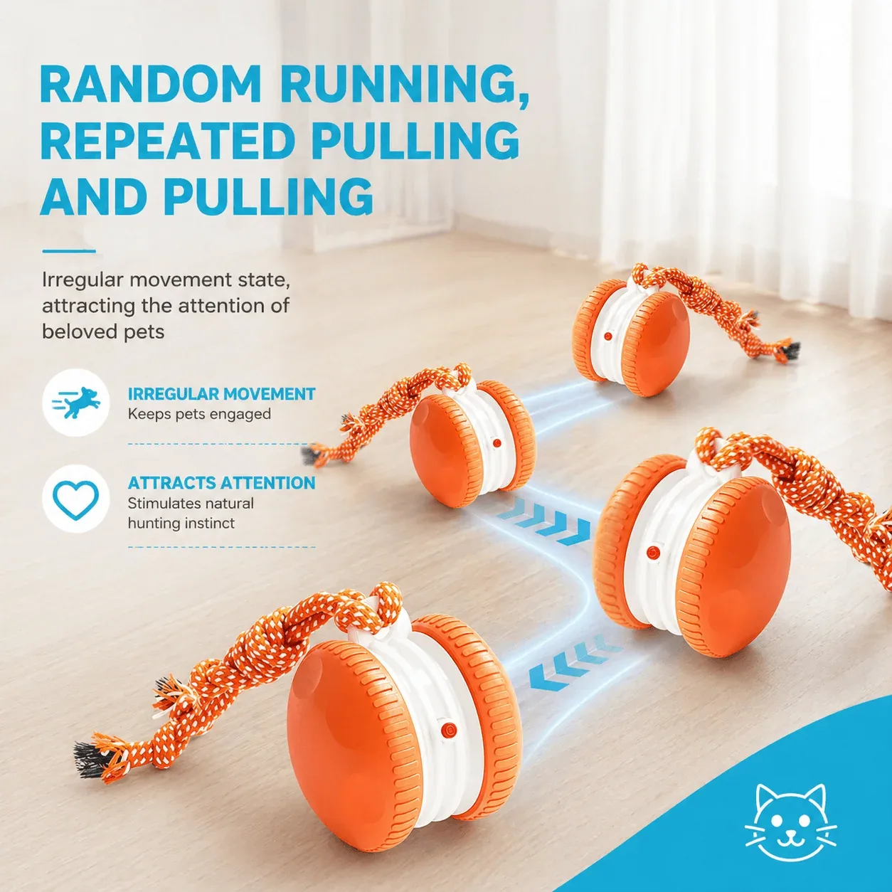 Interactive Dog Toy Ball – Automatic Moving Smart Ball for Dogs - Image 2
