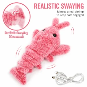 Interactive Lobster Pet Toy – Moving Wiggle Toy for Cats & Dogs