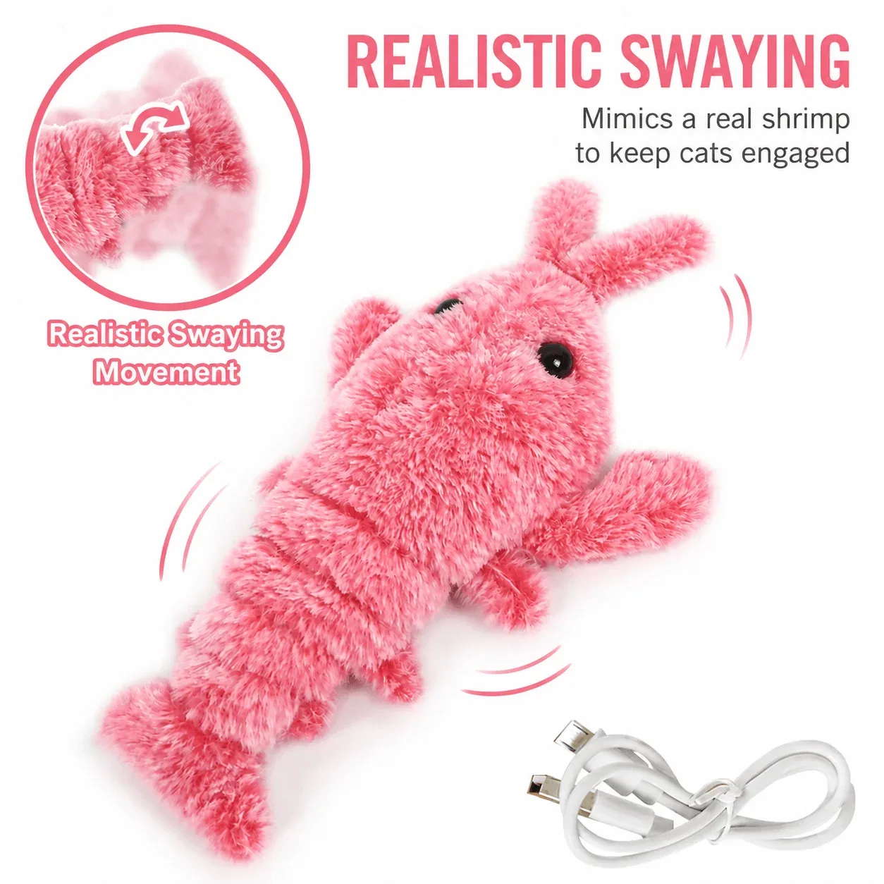 Interactive Lobster Pet Toy β Moving Wiggle Toy for Cats & Dogs