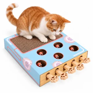 Interactive Pop-Up Mouse Cat Toy & Scratcher