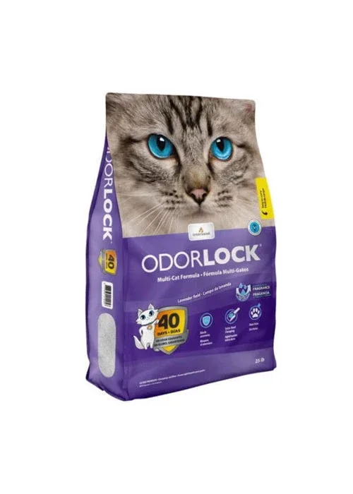 Intersand Odorlock Lavender Cat Litter, 25 lb
