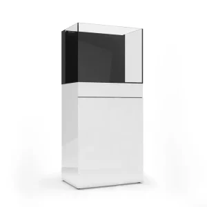 JBJ Rimless Flat Panel 25 Gallon Glass Aquarium with Stand & Cabinet