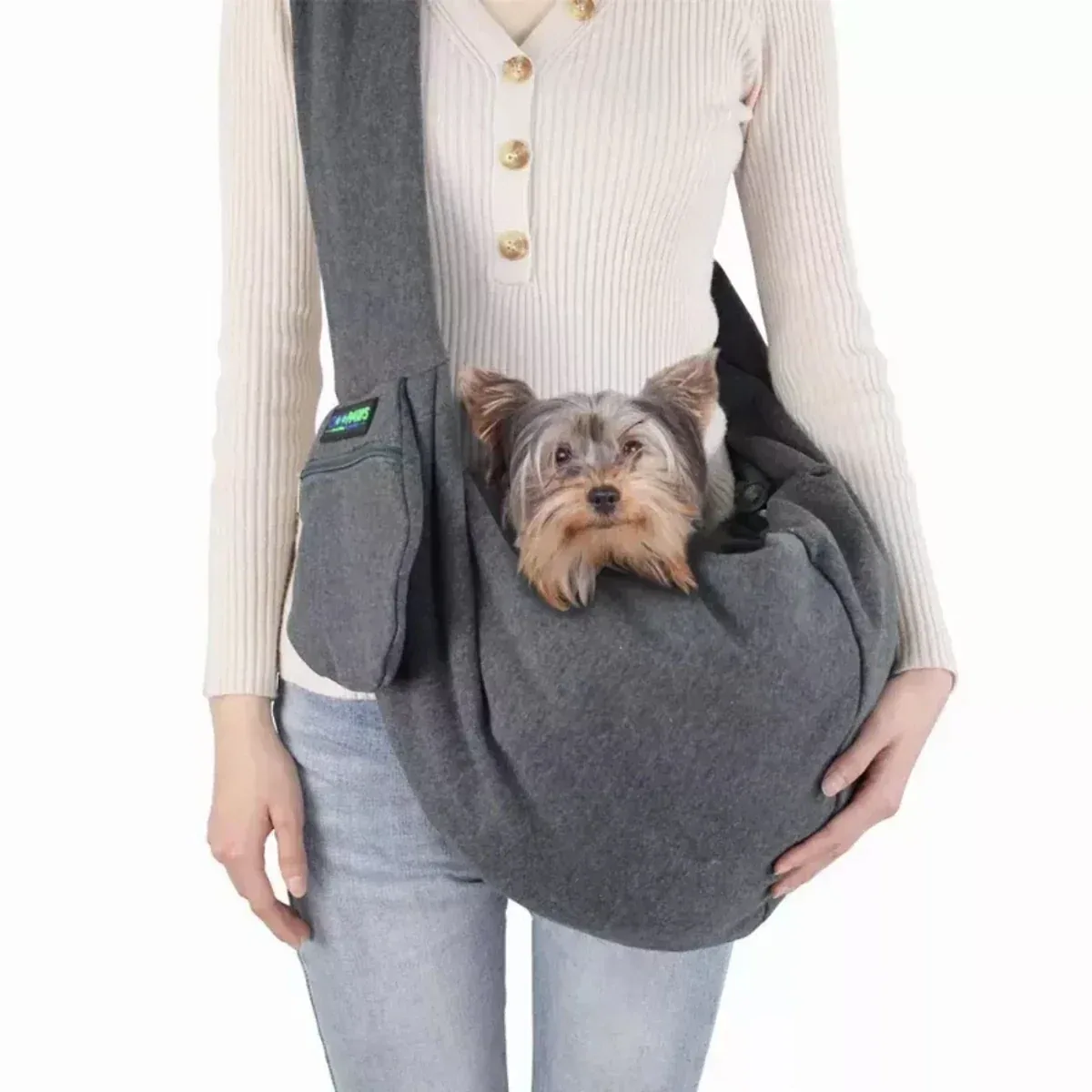 JESPET Comfy Pet Sling Carrier for Small Dogs & Cats