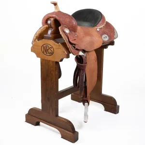 Jim Sands Custom Saddlery Used 15.25in Barrel Saddle with Silver Corners