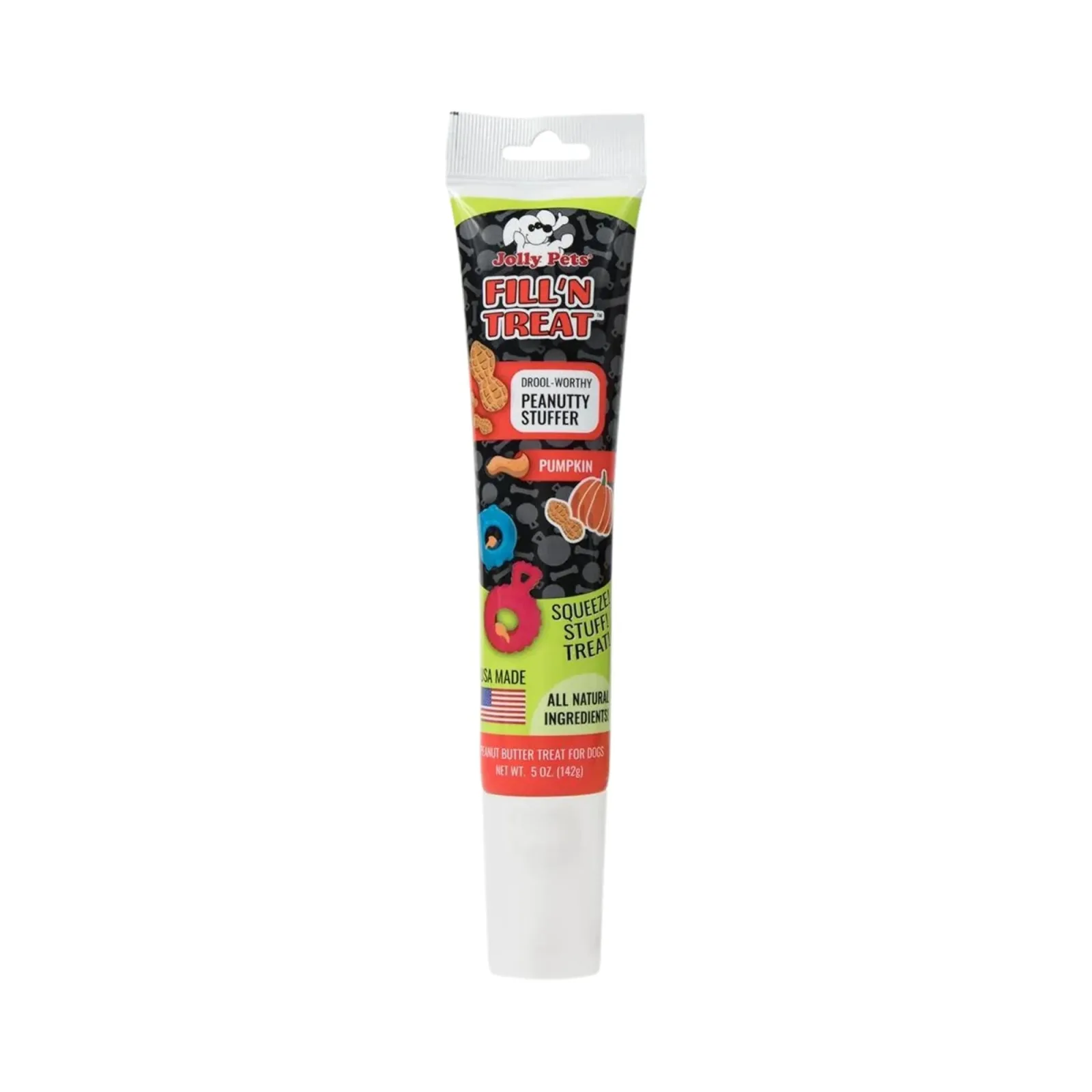 Jolly Pets Fill'N Dog Treat Paste Peanut Butter/Pumpkin 5 oz