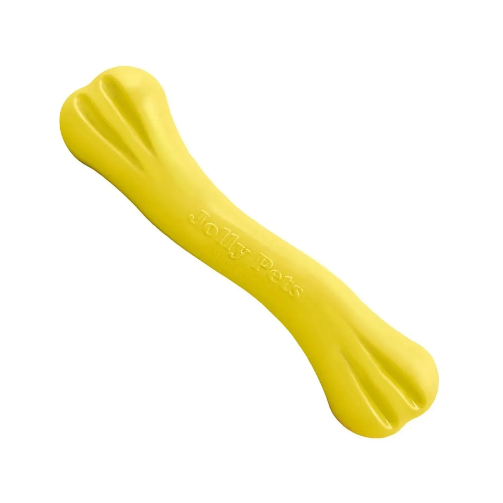Jolly Pets Flex-N-Dog Chew Bone - Yellow Small 6 in