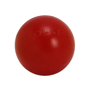 Jolly Pets Push-N-Play Ball - Red Medium 6 in