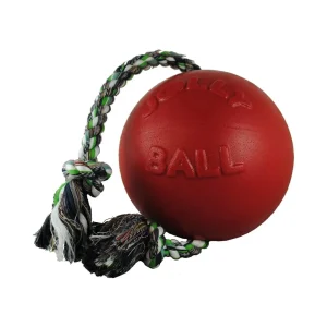 Jolly Pets Romp-N-Roll Ball - Medium, Tug, Fetch & Water Dog Toy
