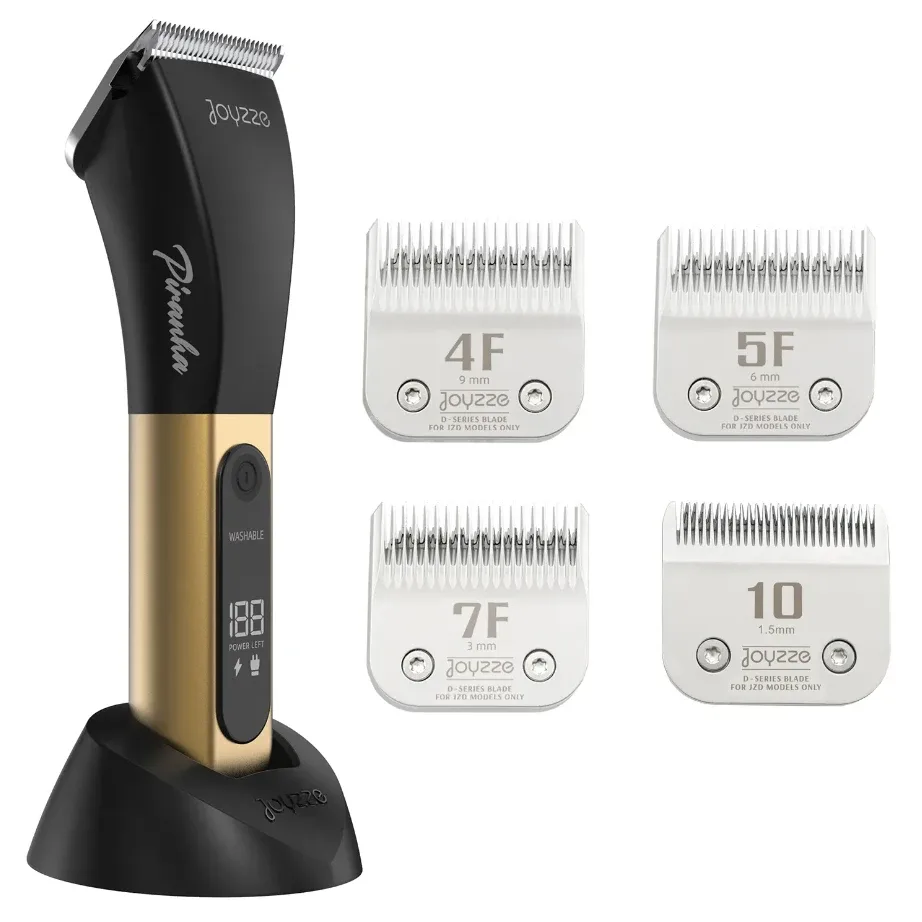 Joyzze Piranha Cordless Clipper Bundle, Gold