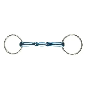 JP Korsteel Blue Steel Oval Link Snaffle Bit