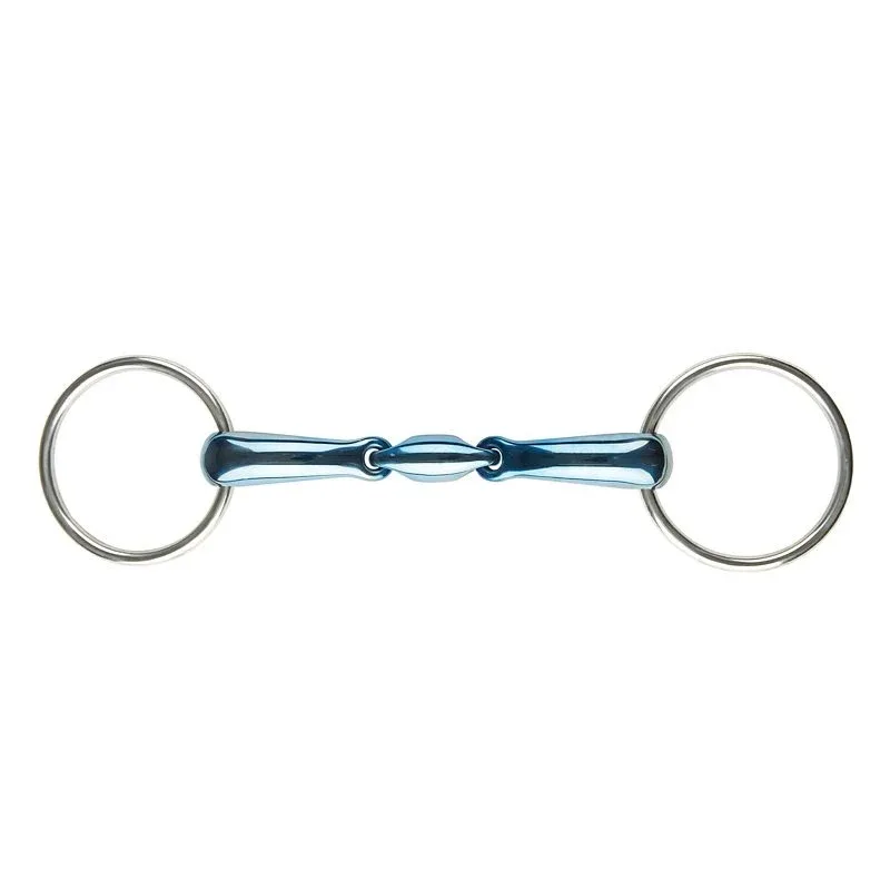 JP Korsteel Blue Steel Oval Link Snaffle Bit