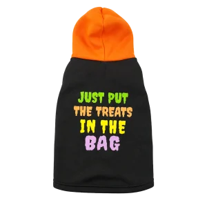JUST PUT THE TREATS IN THE BAG GRAPHIC HOODIE