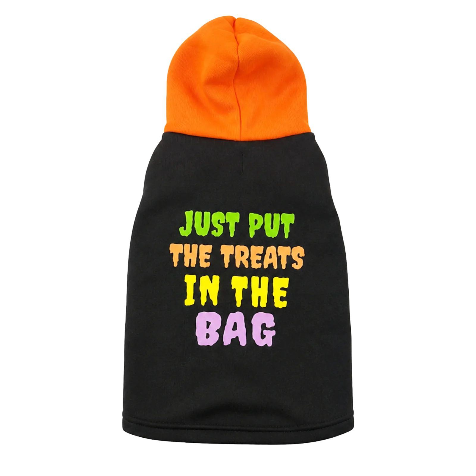 JUST PUT THE TREATS IN THE BAG GRAPHIC HOODIE