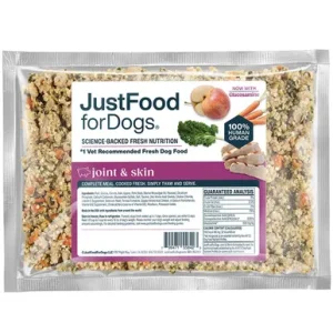 JustFoodForDogs Joint & Skin Support Frozen Cooked Dog Food