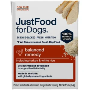 JustFoodForDogs Pantry Fresh Balanced Remedy Gently Cooked Dog Food