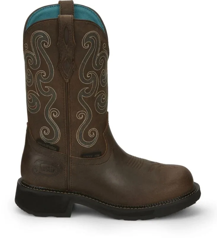 Justin Ladies Gypsy Tasha WP Steel Work Boots - Image 2