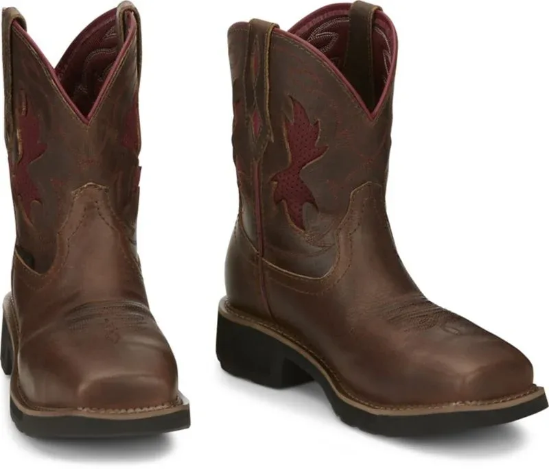 Justin Ladies Lathey Comp Toe Boots - Image 2