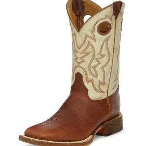 Justin Mens Bent Rail Desert Bone Boot