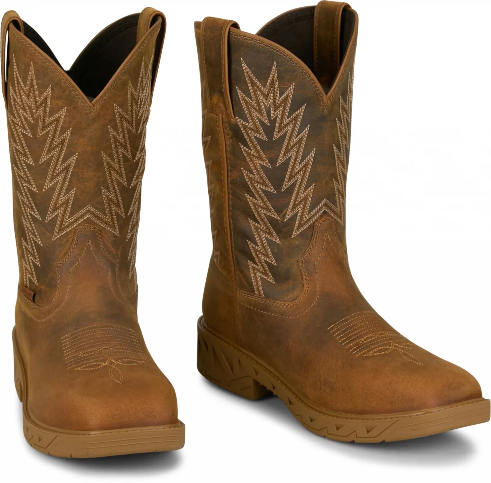 Justin Mens Blinder 11" Steel Toe Waterproof Boots - Image 2