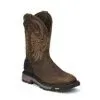 Justin Mens Commander X5 Sq Steel WP Boots - Image 2
