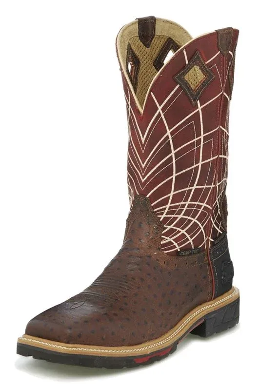Justin Mens Derrickman Comp Ost Work Boots