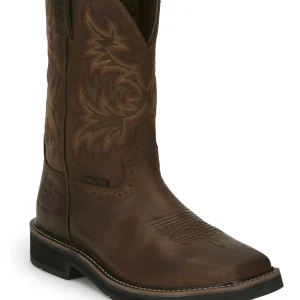 Justin Mens Driller 11" Steel Toe Boots