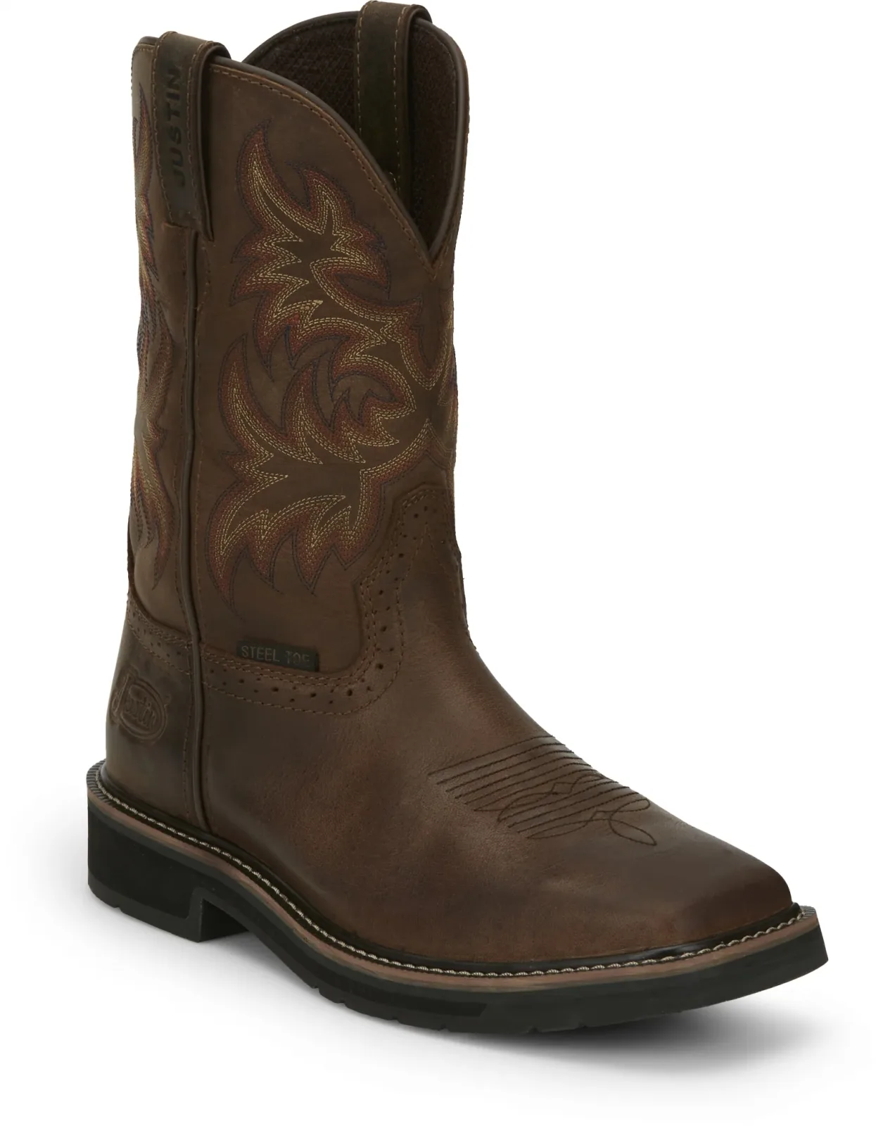 Justin Mens Driller 11" Steel Toe Boots