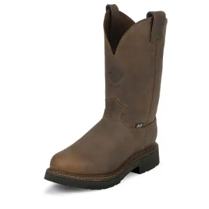 Justin Mens J-Max Pull On Bay Work Boot
