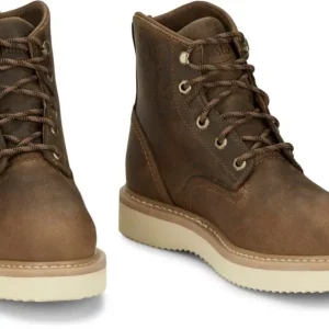 Justin Mens Maxwell Rnd Toe ST Boots