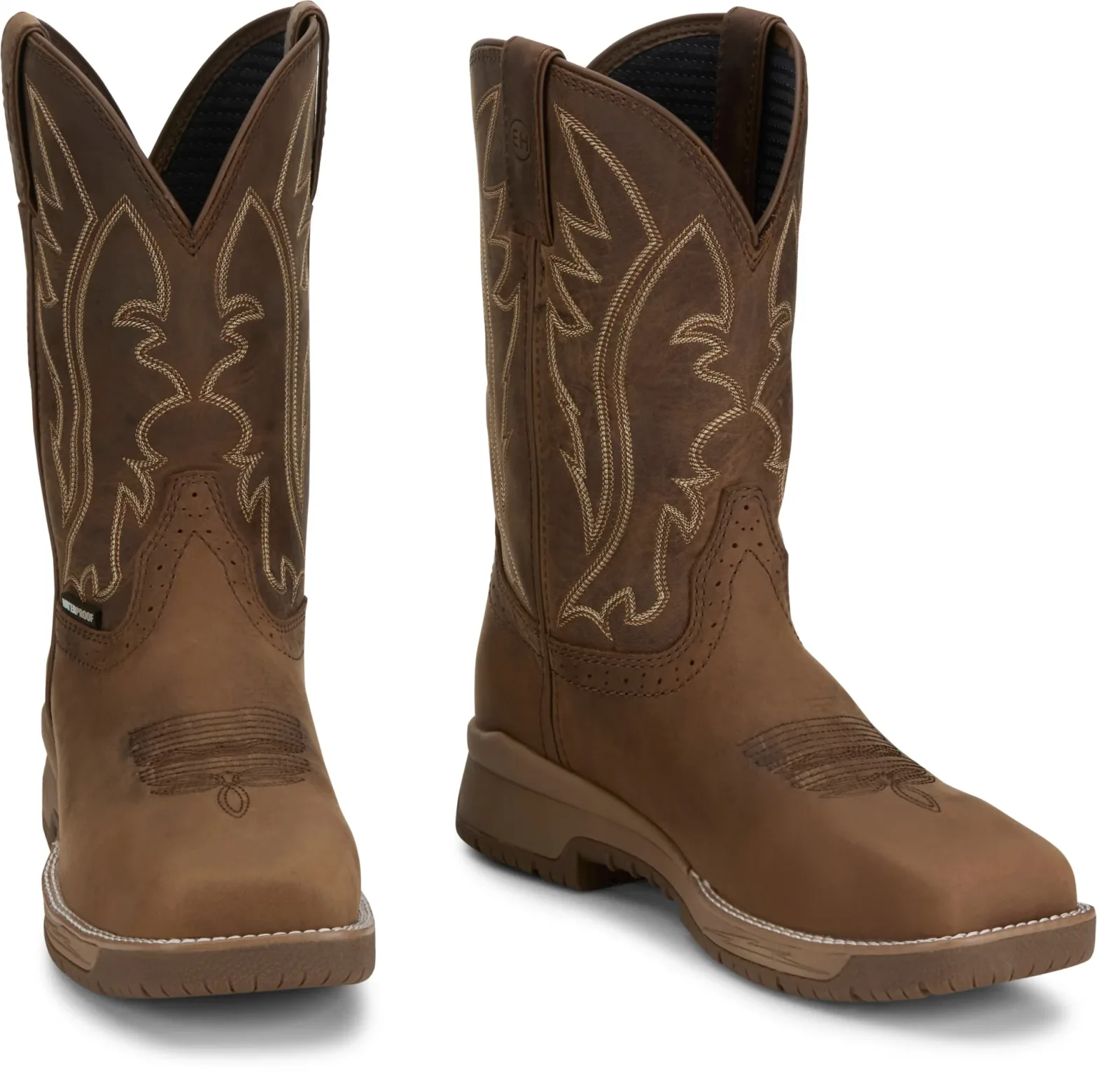 Justin Mens Nitread 11" Waterproof Boots - Image 2