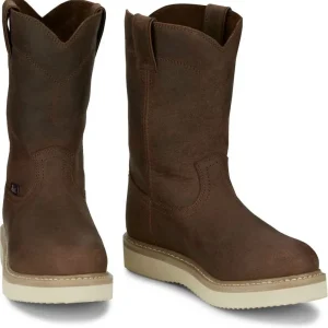 Justin Mens Ram Round Toe Boots