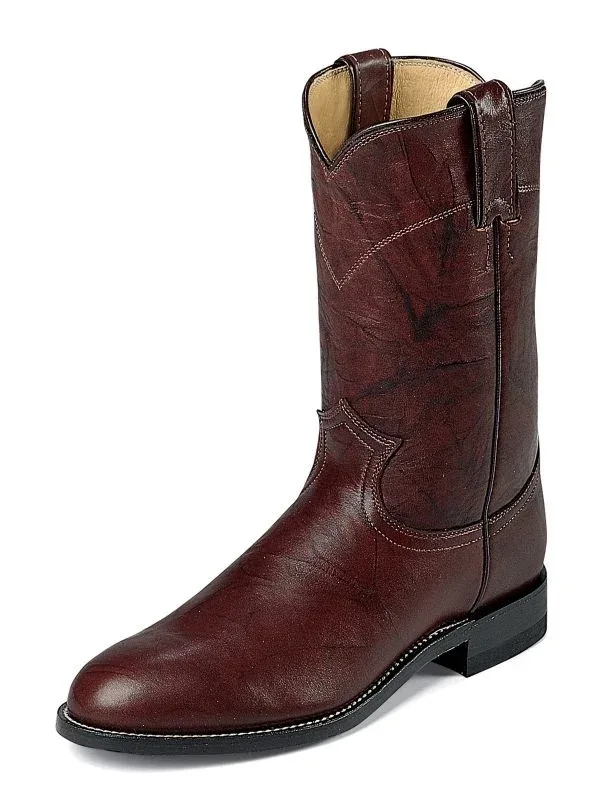 Justin Mens Roper Deerlite Dark Brown Boots