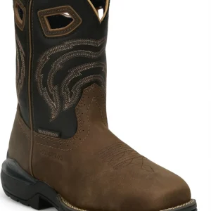 Justin Mens Slickline 11" Nano Comp Waterproof Boots