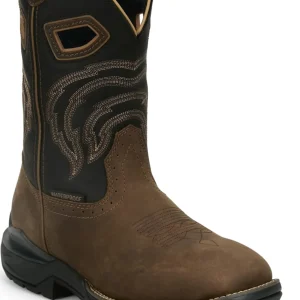 Justin Mens Slickline 11" Waterproof Boots