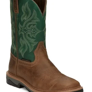 Justin Mens Stampede Bolt Comp Boots