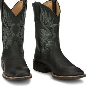 Justin Mens Zeke Sq Toe Boots