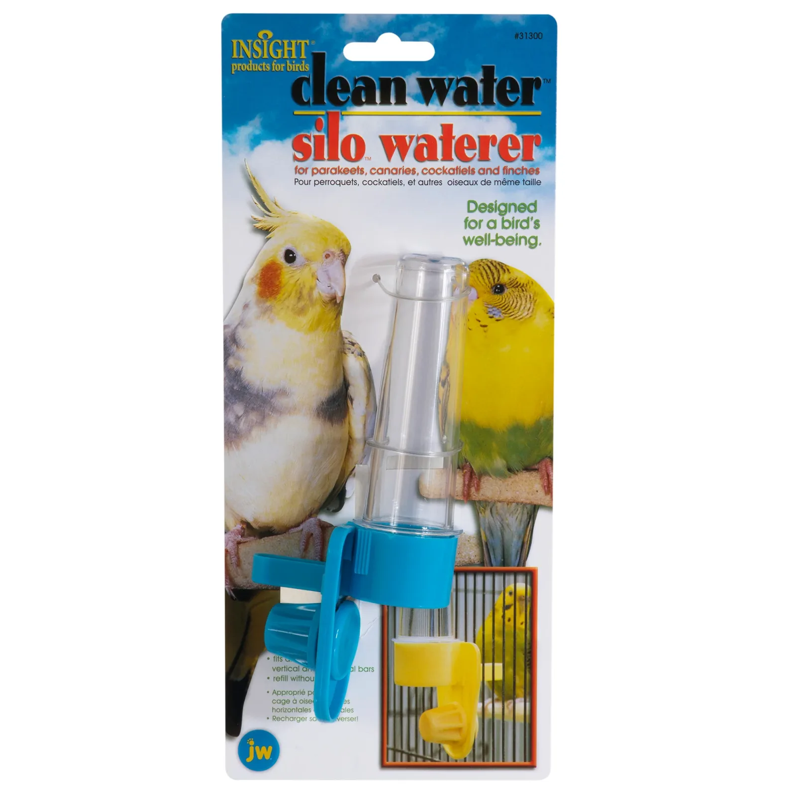 JW Clean Water Silo Bird Waterer - Image 2