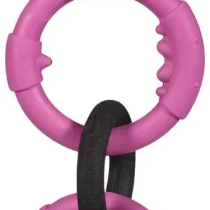 JW Pet Big Mouth Triple Ring Dog Toy Multi-Color Large