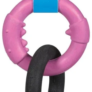 JW Pet Big Mouth Triple Ring Dog Toy Multi-Color Small