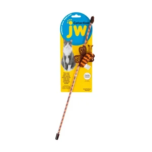 JW Pet Cataction Butterfly Wand Cat Toy Assorted