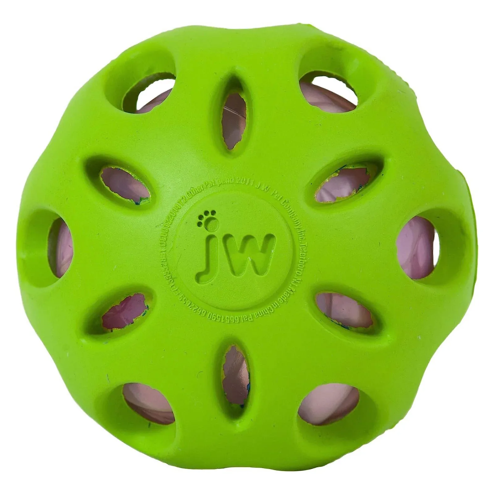 JW Pet Crackle Heads Ball Dog Toy - Image 2