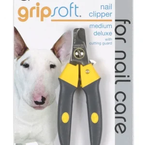 JW Pet Deluxe Dog Nail Clipper Grey/Yellow Medium