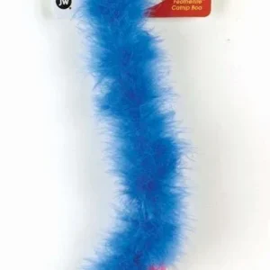 JW Pet Featherlite Catnip Boa Bouncing Cat Toy Blue